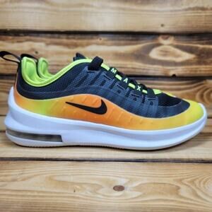 Nike Air Max Axis GS Youth Size 5Y Sunset Gradient Sneakers Black Orange AV7590
